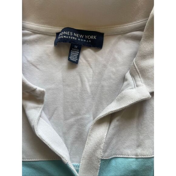 Jones New York Woman’s Collared Polo T-Shirt Size 1X - Picture 3 of 6